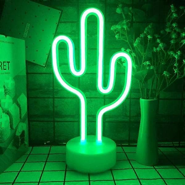 Kaktus LED neonlys kaktus neonlys børns natlampe