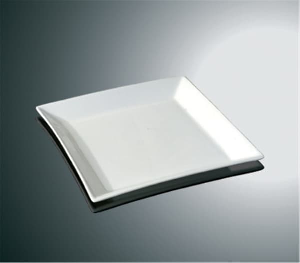 Square Porcelain Side Plate - Sloping Edges - 10 pack Vit 6000