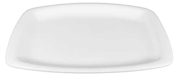 Rektangulær Porcelænstallerken Afrundede Kanter - 6-pak Vit 5196