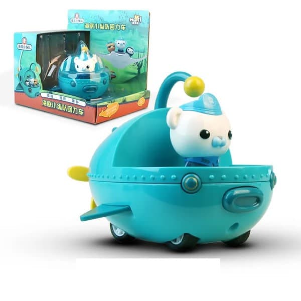 Octonauts Trekkbil Flaggermusmodell Barnacles Kwazii Peso Anime Actionfigur Leker