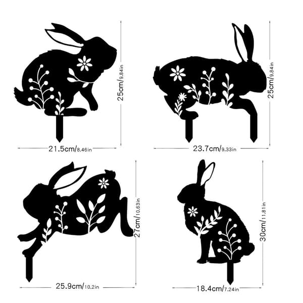 Rabbit Decorative Acrylic Animal Garden Decoration