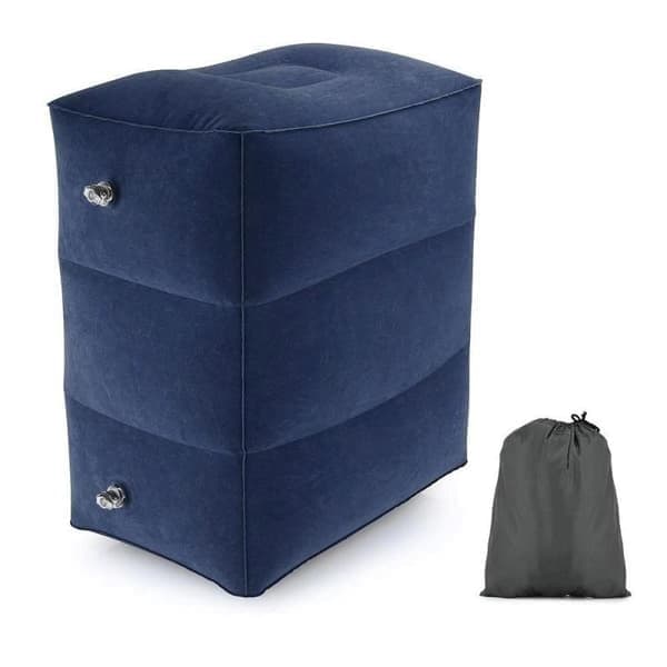 Blue Inflatable Footrest for Travel, Office, Home..._qq-X44-