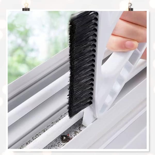 Window Frame Cleaning Brush - 3 in 1 Multifunctional Tria