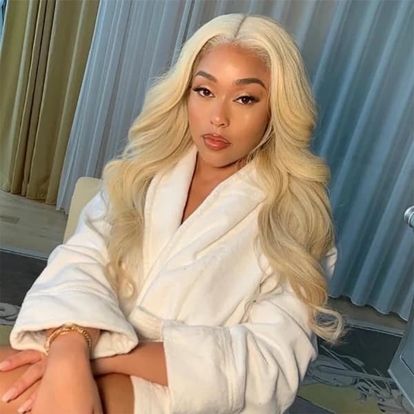 Blondi pitsietuhiusperuukki, aitoa hiusta, 13x4 Body Wave 613 HD