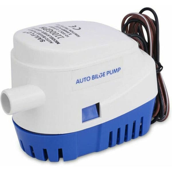750GPH All-in-One Automatic Submersible Bilge Pump, 12V Powered.