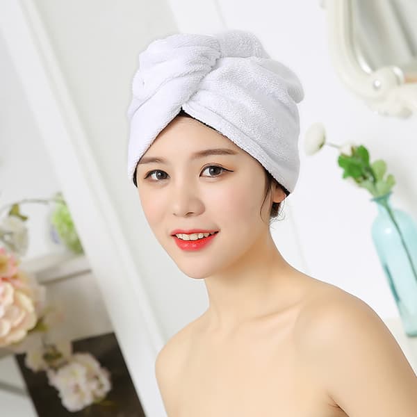 Quick Dry Hair Turban - Microfiber Towel for Spa, Home, Bath