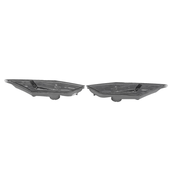 Par Sidemarkeringslys Blinklys med LED-lamper 20559010 Erstatning for Honda Civic 2016-2021 Røkfarget Black