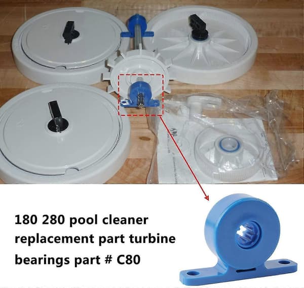 2 delar C80 kullager kompatibla med Polaris 180 280 poolbottenrengöringsrobot C80 C-80