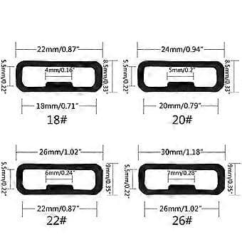 10 st klockarmbandshållare Loop Ring Hållare Fixerad Spänne för Garmin-Venu 2S (18 mm Vit)