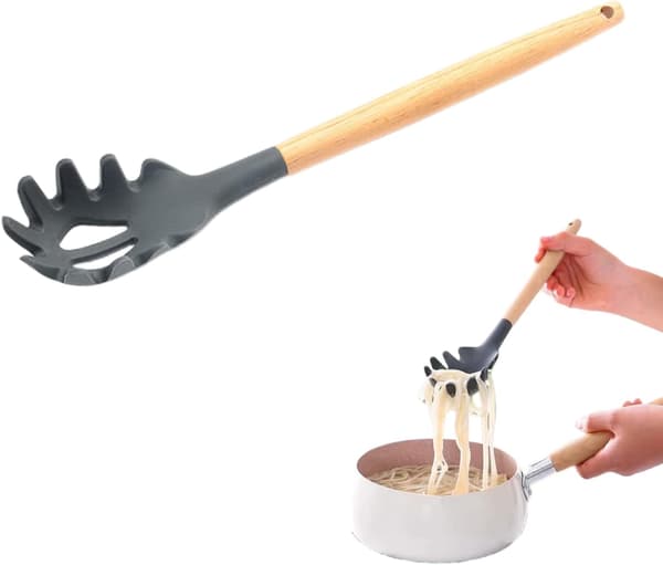 Delicious Pasta Ladle with Portioning, Pasta Ladle, Non-Stick, Safe Cooking Tool