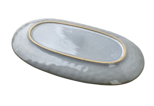 Serving Dish Ceramic BASIC NATURE 31.5x18 Natural 1