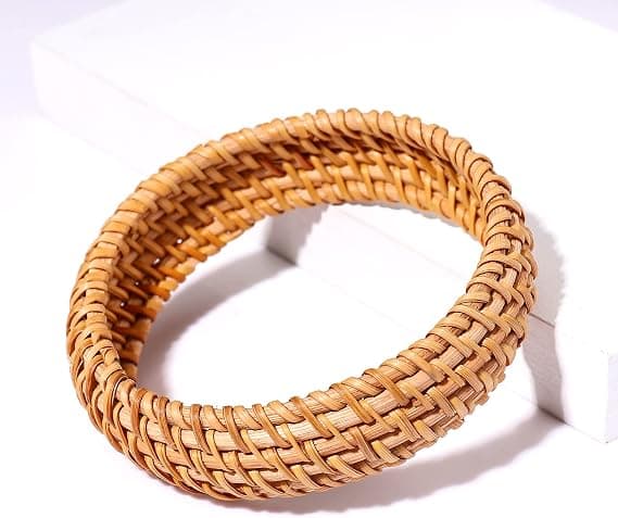 Rattanarmbånd for kvinner Håndlaget Lettvekt Halmflette