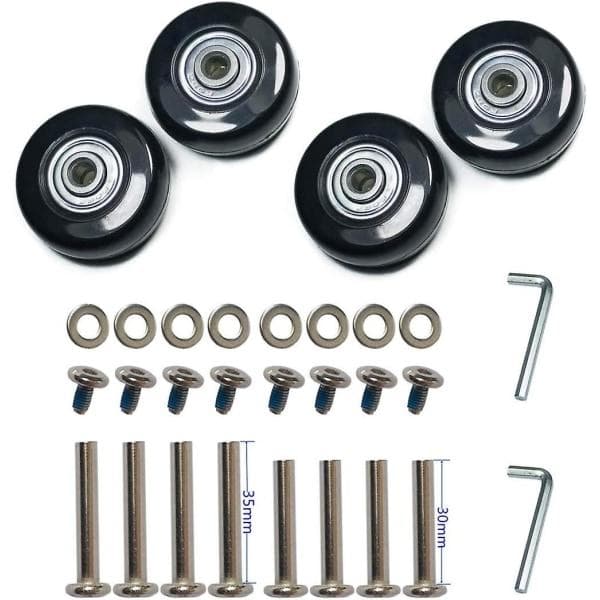4 Wheel Durable Suitcase Luggage Replacement Wheel Kit