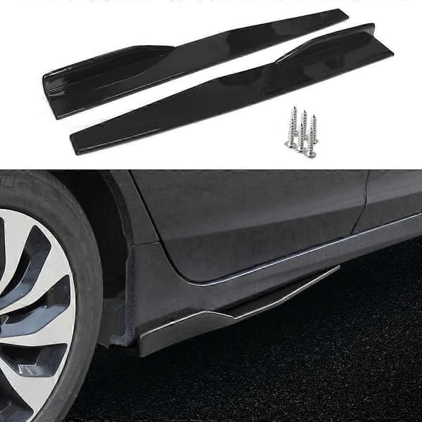 74,5 cm Universal Sideskjørt Bakre Støtfanger Leppe Splitter Winglet Forklær for Bil