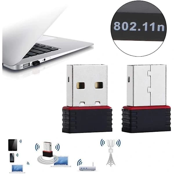 Rt5370 Raspberry Pi Wifi-adapter/wifi-dongel med Soft AP-funktion Plug and Play för Windows 10, Raspberry Pi Mag250 254 322 Kali Linux Ubuntu Mate,...