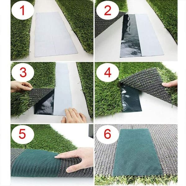 10m x 15cm gräsmatta tejp självhäftande matta tejp konstgräs sömtejp, gräsmatta tejp grön fixering gräsmatta sömtejp