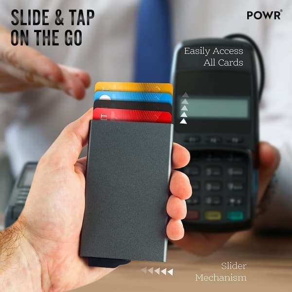 Card Holder, Wallet, RFID Blocking Card Holder, Slim Wallet and Contactless Credit Card Protector Titanium