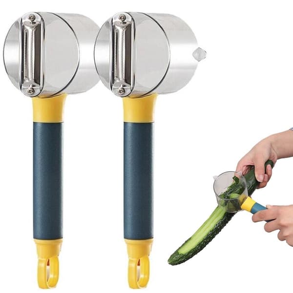 2-pakning - Grønnsaksskreller - Skreller med beholder multifärg multicolor