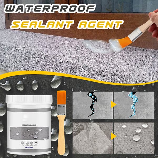 Liquid Rubber Waterproof Sealant Multi Surface Leak Repair Indoor and Outdoor Coating 0.2 0.2