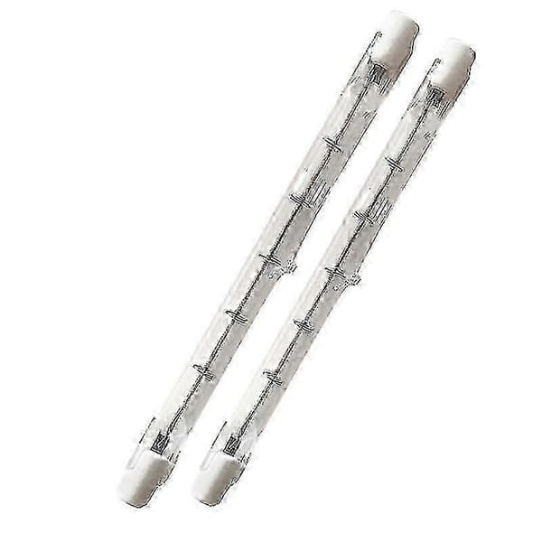 2 stk 300W dimbar R7s lineær halogenlampe sikkerhetslyskaster 118mm_nas13