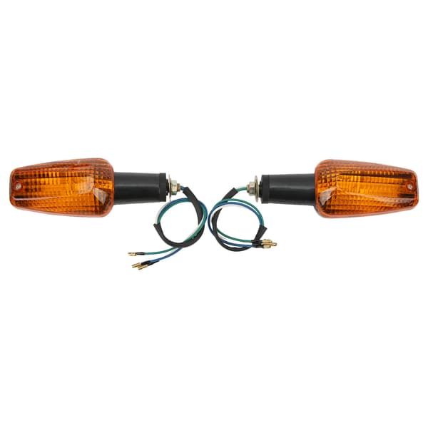 2 stk. motorcykelblinklys Vandtætte Super Lyse til CB400 CBR929RR CBR954RR CBR600F4i Sort Gul
