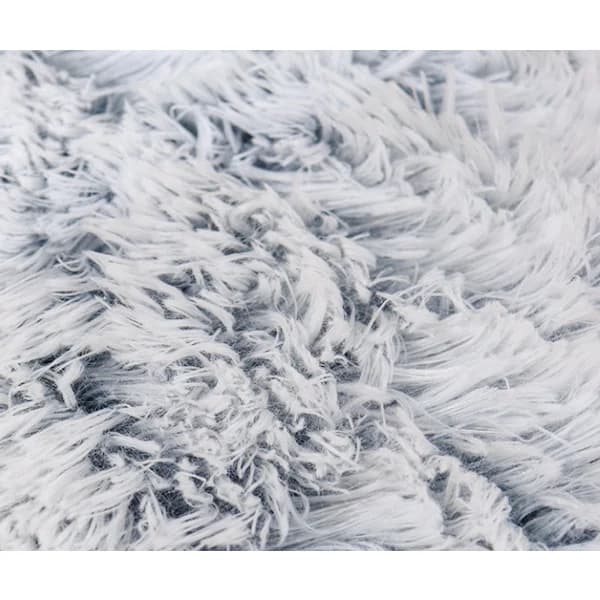 Medium Dog Bed 50x40cm Dark Grey – Washable with Removable Cover, Super Soft Waterproof Basket Bed, Non-Slip Bottom