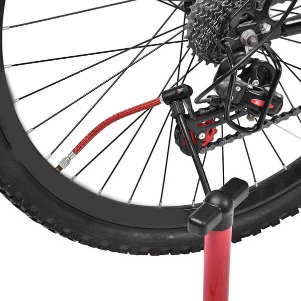 2pcs Bicycle Pump Extension Hose for Outdoor Cycling (Silver)