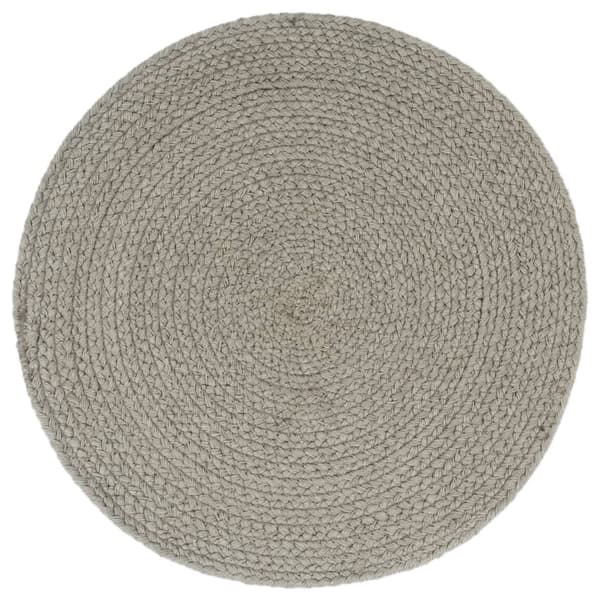 vidaXL Tablettisetit 6 kpl harmaa 38 cm pyöreä puuvilla grå gray