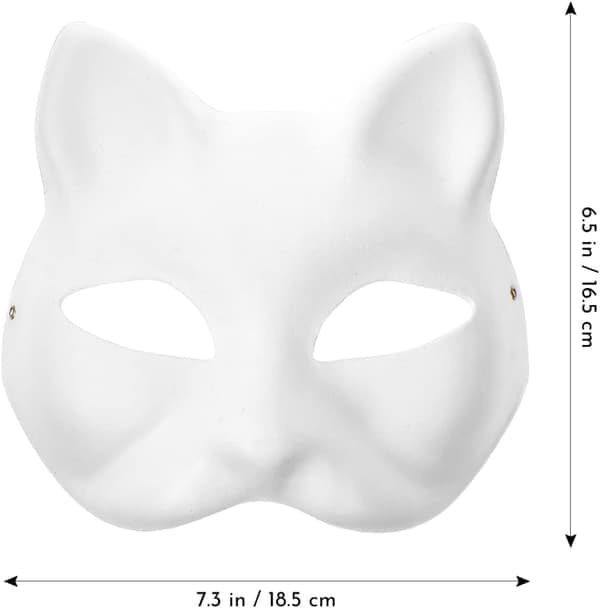 10 stk. Therian-masker - Kat & Ræv Halloween-kostumemaske til børn & voksne [JUN]