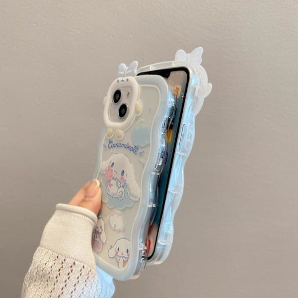 Transparent telefonfodral för iPhone 11 Sött skyddsfodral i silikon för kvinnor och flickor