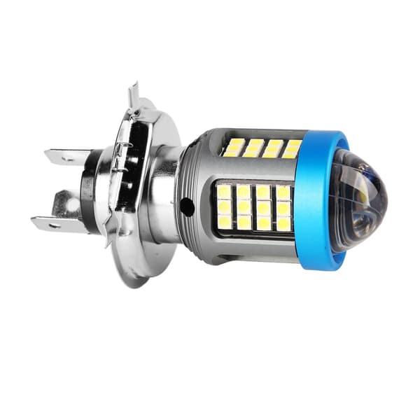LED Motorcycle Headlight Bulb White High Brightness Wide View Aluminum Alloy Motorcycle Front Light Bulbs H4
