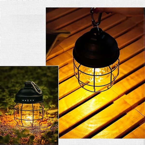USB LED Genopladelig Udendørs Camping Teltlampe Lygte Vandring Ultralys Lampe