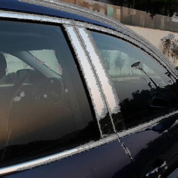 6 pcs Window B-pillar Decorative Sticker Frame compatible with Renault Kadjar