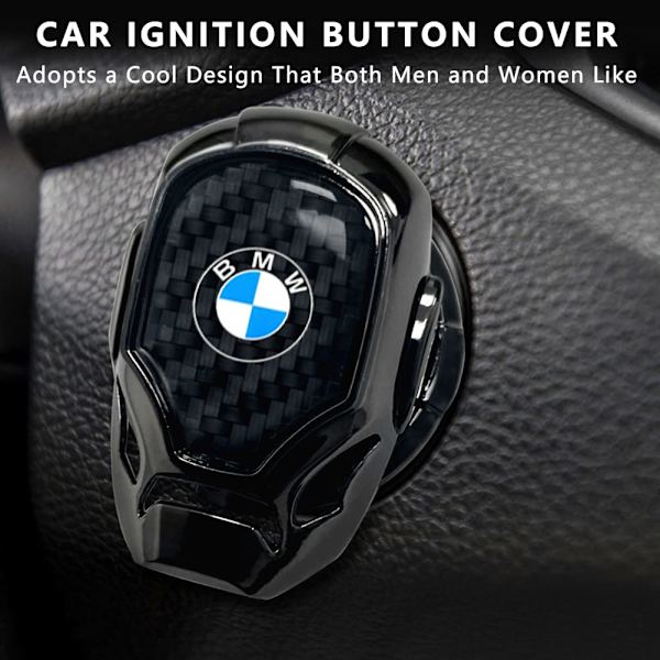 Car Start Button Cover, Scratch-Resistant Metal Car Stop Button Cover