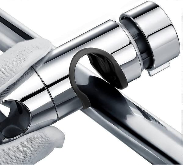 18-25MM Justerbar ABS Erstatnings Hånddusj Stang Hode Slider Klemmeholder Feste, Krombelagt