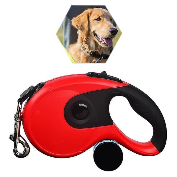 Dog Leash for Large Breeds with Non-Slip Handle and Waste Bag Dispenser