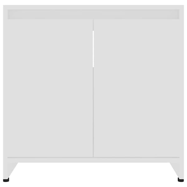 vidaXL Badeskap hvit 60x33x61 cm konstruert tre Vit white