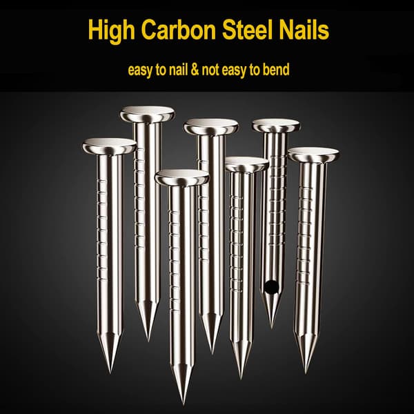 400 pcs Cable Nails, 4 Sizes (4mm 6mm 8mm 10mm) Durable Round Nail Cable Clips, Wire Fasteners, Cable Nails