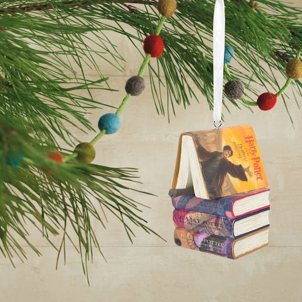 Harry Potter stabelbog med tryllestav juletræspynt juletræshænger