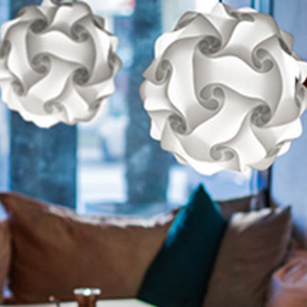 Puslespill lampeskjerm hvitt lys diameter 30 cm kompatibel med Versailles
