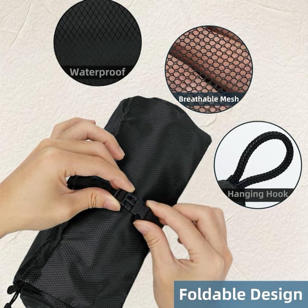 Men's Toiletry Bag - Hanging Toiletry Bag with Waterproof Shaving Organizer - Multi