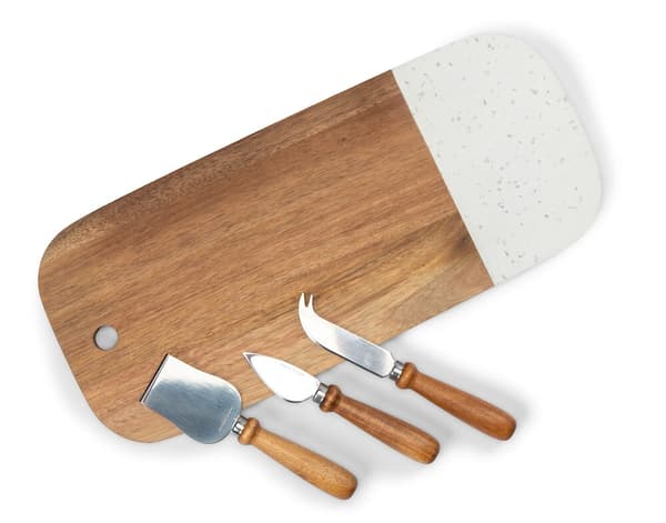 Orrefors Jernverk Ostebakke med tre knive 1370