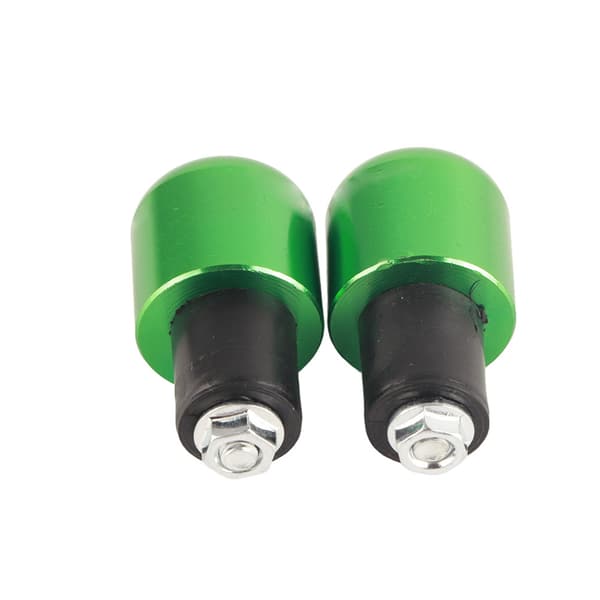 2 pcs Universal 18-22 mm Motorcycle Round Handlebar End Weight Balance Plug (Green)