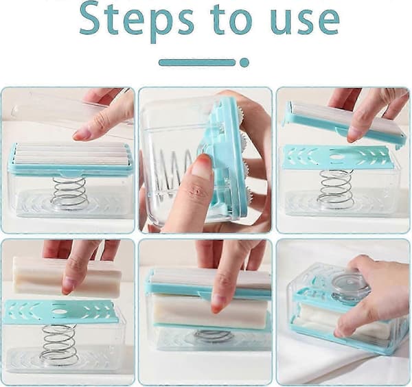 2-in-1 Soap Foaming Cartridge with Serrated Roller Drain Soap Dish (Grey)