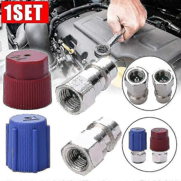 R-12 til R-134a Retrofit Konverteringsadapter Kobling 1/4 Sae Ventilkits