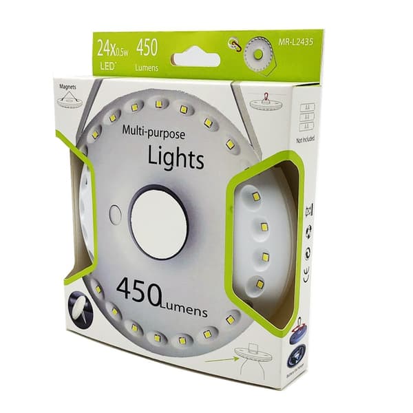 24LED teltlys paraplylys campinglys utendørslys