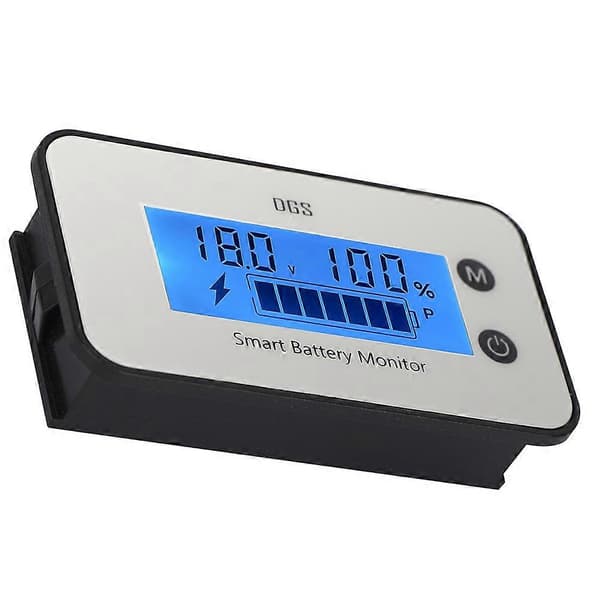 Vandtæt batterikapacitetsmåler DC 7-100V batteriprocent spændingstester LCD-display til bil, køretøj, marine og autocamper