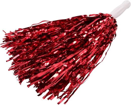 Metalliske glitter cheerleader pomponer i alle farver