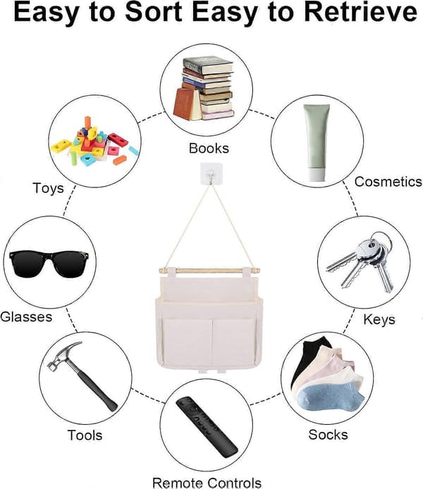 Hanging Storage Organizer 3 Pieces Hanging Storage Bag Bathroom Organizer Hanging Organizer Hanging
