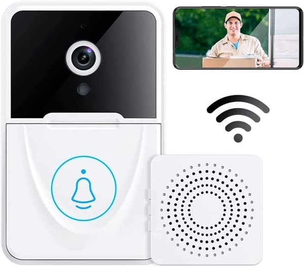 Video Doorbell with Camera, Wireless WiFi Video Doorbell with Chime [LD]